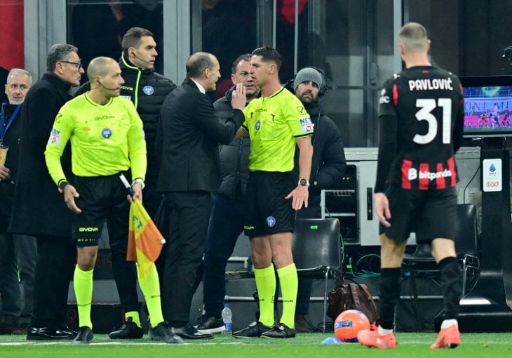 Allegri razotkrio šta je rekao sudiji poslije Milan–Lazio derbija