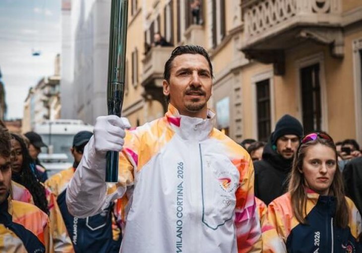 Ibrahimović nosio olimpijsku baklju pred otvaranje Olimpijade u Milanu
