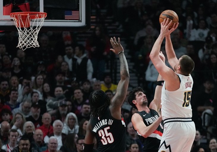 Nikola Jokić predvodio Denver Nuggets do historijske pobjede u Portlandu