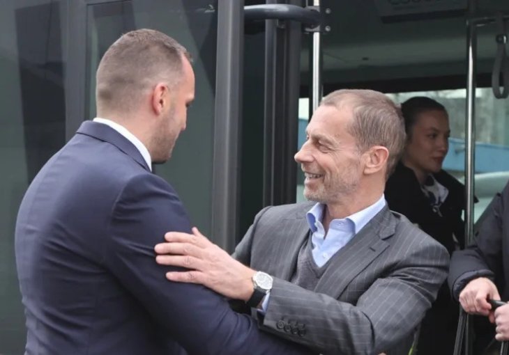 Čeferin stigao u Sarajevo: Veliki duel Zmajeva prati i prvi čovjek UEFA-e