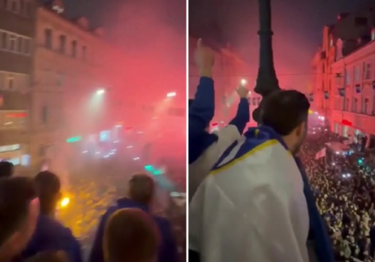 Totalna ludnica u Sarajevu, oko 100.000 ljudi na dočeku u tri ujutro: Junak se odmah obratio