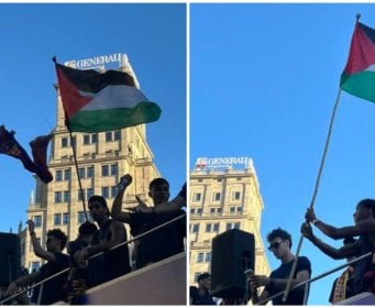 Igračina, ali čovjek prije svega: Jamal tokom proslave titule podigao palestinsku zastavu