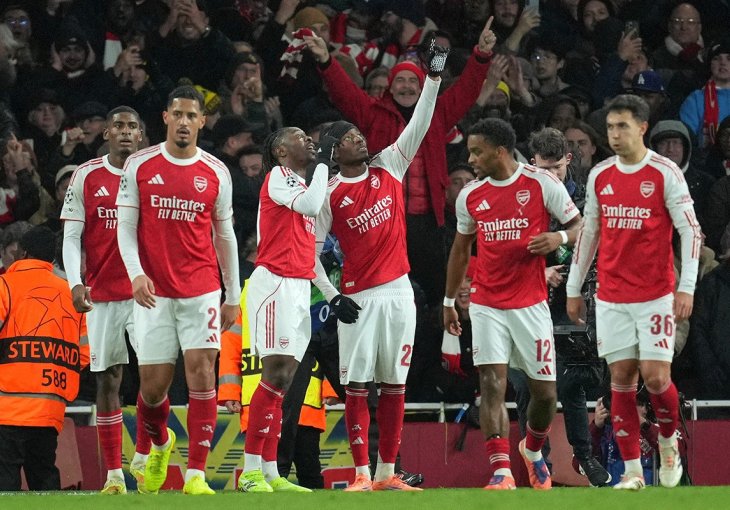 Arsenal na korak od titule: Jedan gol bio dovoljan za ludnicu u Londonu
