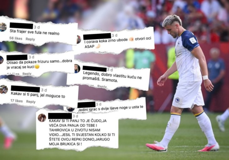Postoji razlika između kritike i iživljavanja: Sramotno je šta 'navijači' BiH rade jednom igraču
