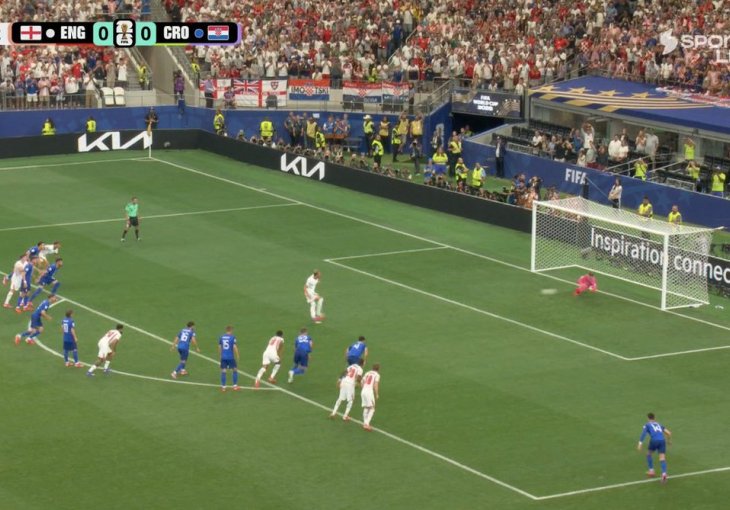 Engleska 1:0 Hrvatska: Harry Kane do vodstva iz ponovljenog penala