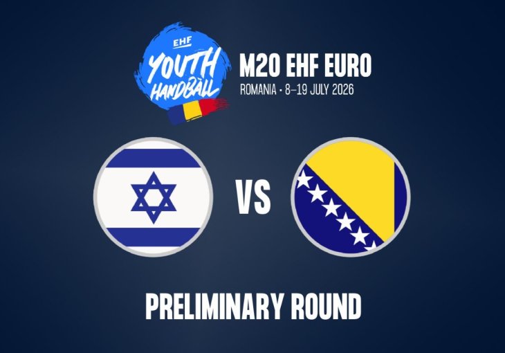 Rukometna reprezentacija BiH (U20) poražena od Izraela u 2. kolu Evropskog prvenstva