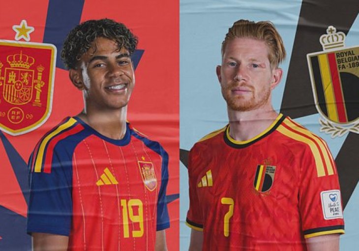 Danas druga utakmica četvrtfinala: Od 21:00 Španija-Belgija