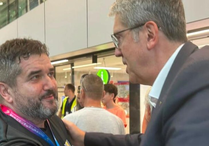 Avdić dočekao reprezentaciju BiH: 