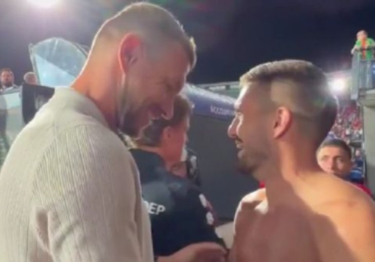 Džeko bodrio Tadića s tribina, snimak njihovog susreta postao hit: “Jesi se nabild'o” (VIDEO)