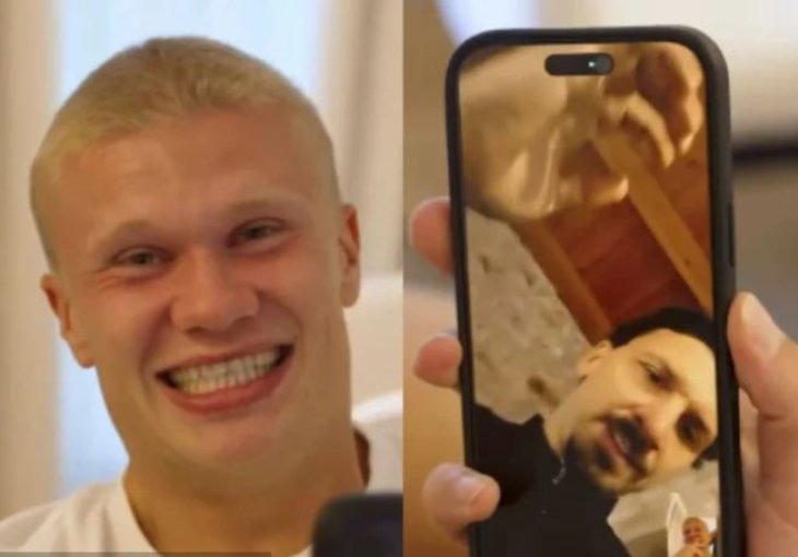 Haaland nazvao Ibrahimovića sa novom frizurom: Reakcija Zlatana HIT (VIDEO)