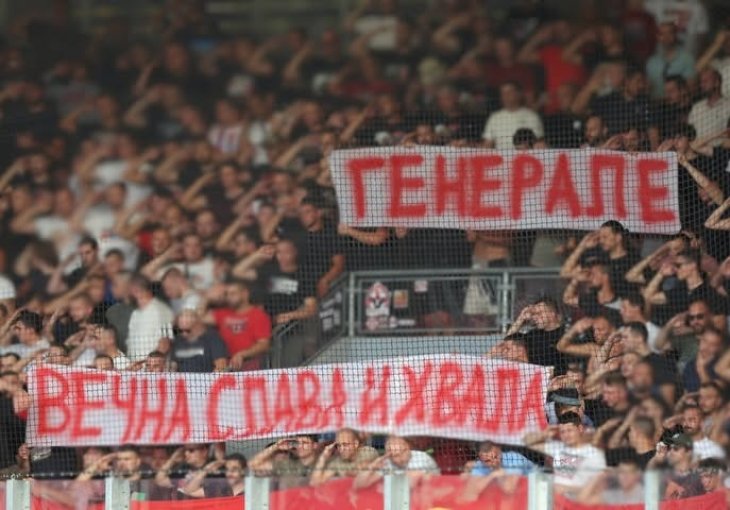 UEFA kaznila Crvenu zvezdu zbog transparenta posvećenog ratnom zločincu Ratku Mladiću