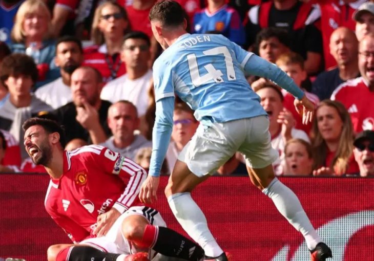 Pojavio se novi snimak Brune Fernandesa neposredno prije kontroverznog crvenog kartona Phila Fodena za Manchester City (VIDEO)