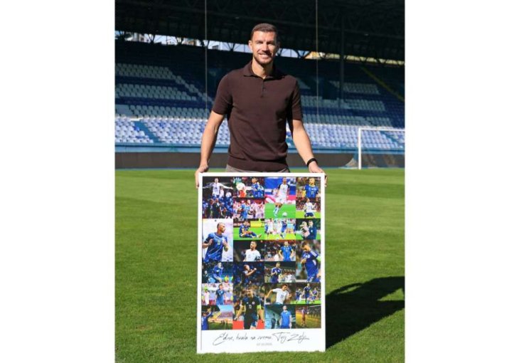 FK Željezničar - Edine, hvala za sve u dresu reprezentacije BiH
